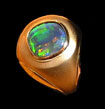 rings opal,black opal rings