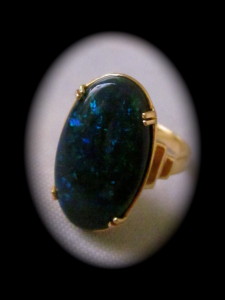 black opal rings, fire opal rings, opal ring,custom made gold green blue opal color ring