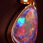 Jewelry fire opal,black fire opal pendant,opal jewelry