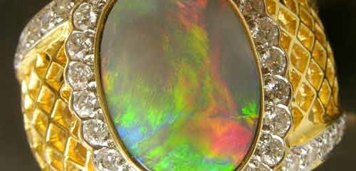 Opal Ring .