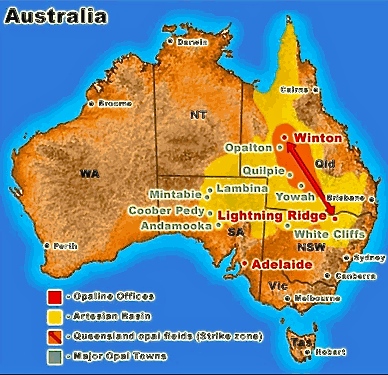  opal mining map ,australian opal mining,australian opal mines,