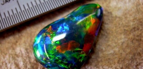 Word opal gemstone.