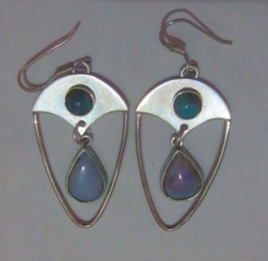 australian opal earrings,black opal earrings,earring jewelry,handmade earrings,opal earrings