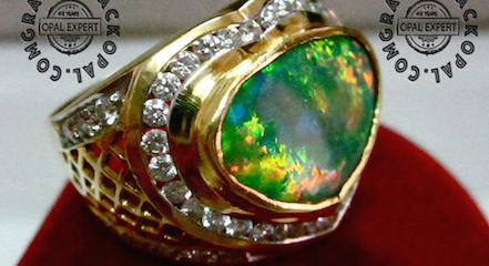 Custom mens opal rings.