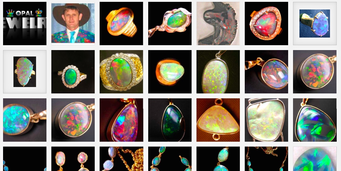 rings Australian opals