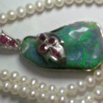 Necklaces with opals