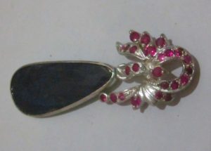 black opal pendant