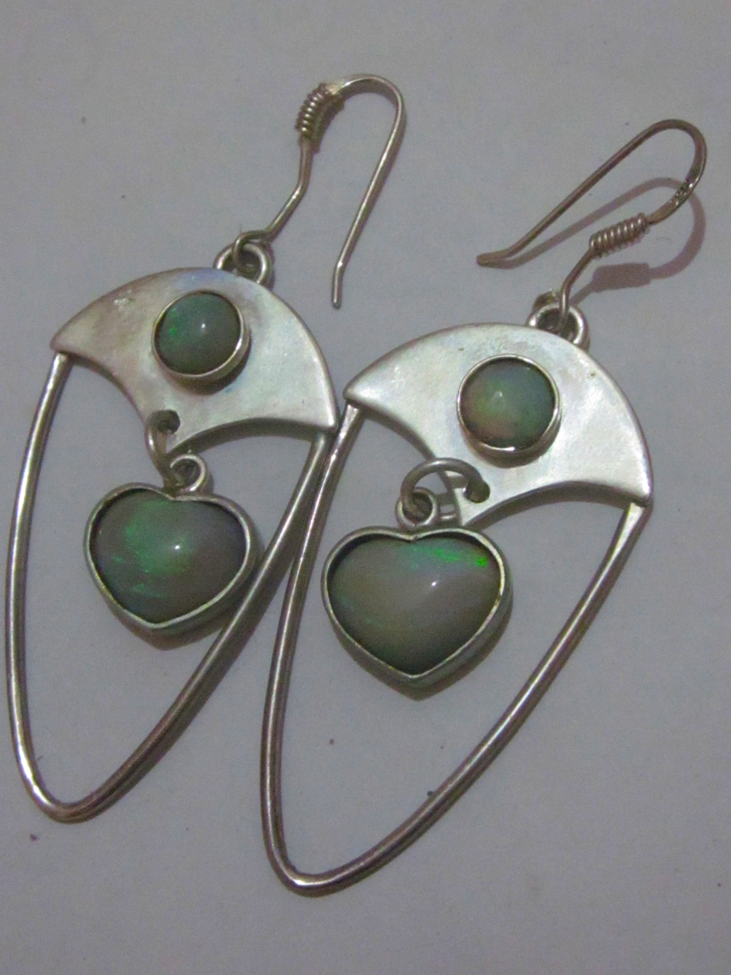 Opal earrings black opal earrings,earring jewelry,handmade earrings.