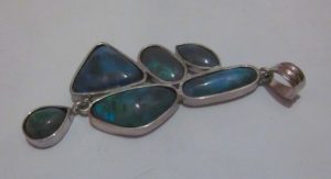 black opal jewellery,pendent black opals