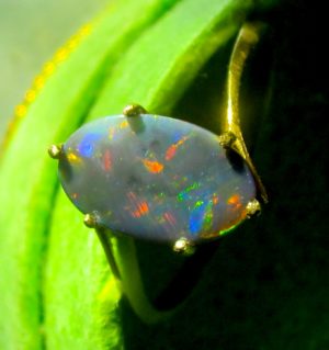 black opal ring