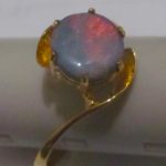 gold ring opal