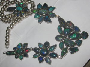 handmade opal necklaces,opal necklace,black opal necklace