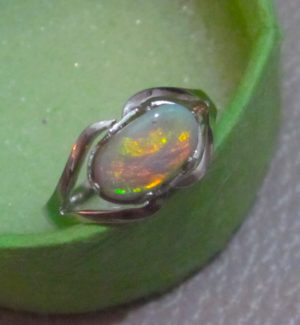 australian opal ring