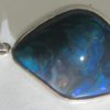 opal silver pendant