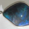 opal silver pendant