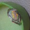 silver opal rings,australian opal ring