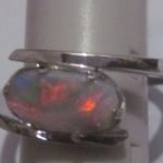 silver opal rings