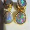 earrings opals,black opal earrings, opal earrings