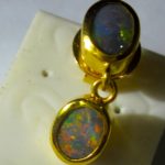 male opal earring,mans opal earring