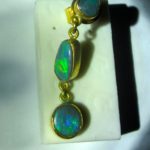 Mens Opal Earring Fully Guaranteed Natural Opal Solid 100% Money Back Guarantee.