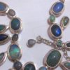 silver opal necklace