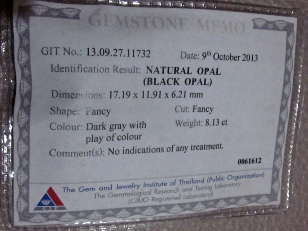 gemstone opal testing,opal testing,gem lab testing services,gemstone testing certificate, document proof solid opal