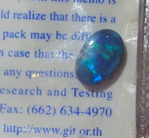 blue green opal