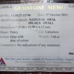 gemstone opal testing,opal testing,gem lab testing services,gemstone testing certificate, document proof solid opal