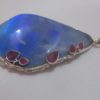 blue opal pendant,blue opal necklace