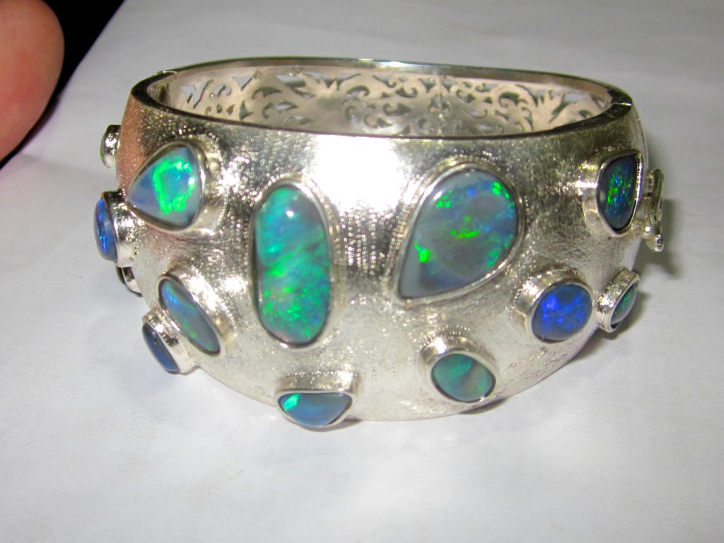 opal bracelet,black opal bracelet,bracelet, bracelet with opals