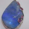 blue opal pendant,blue opal necklace
