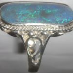 opal ring,handmade opal ring,opal ring silver