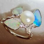 rings, opals, pearls