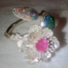 opal ring,ring with opals,opal rings