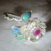 ring opal,opal ring,black opal rings