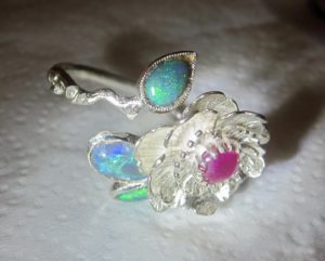 ring opal,opal ring,black opal rings