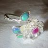 ring opal,opal ring,black opal rings