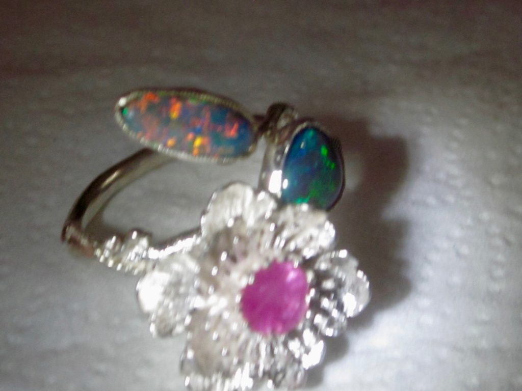  opal ring,ring with opals,opal rings