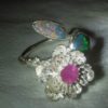 opal ring,ring with opals,opal rings