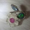 opal ring,ring with opals,opal rings