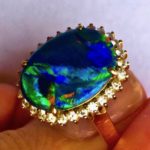 opal ring,ring opal gem