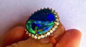 opal ring,ring opal gem