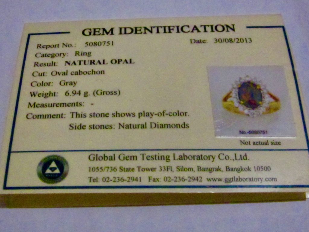 opal certificate