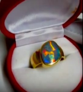 mens ring opal