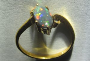 colour opal ring